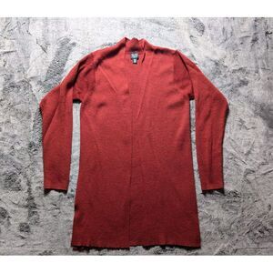 Eileen Fisher Long Sleeve Cardigan Women's Size P/L Red
